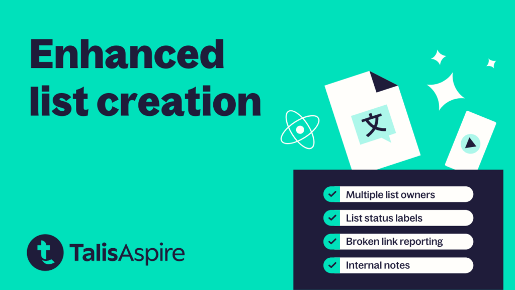 Text reads "enhanced list creation"